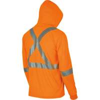 6964 Chandail &agrave; capuchon de s&eacute;curit&eacute; en il-de-perdrix, Petit, Orange haute visibilit&eacute; Industrial Sales