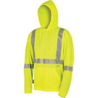6965 Chandail &agrave; capuchon de s&eacute;curit&eacute; en il-de-perdrix, Petit, Jaune lime haute visibilit&eacute; Industrial Sales