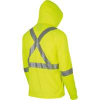 6965 Chandail &agrave; capuchon de s&eacute;curit&eacute; en il-de-perdrix, Petit, Jaune lime haute visibilit&eacute; Industrial Sales
