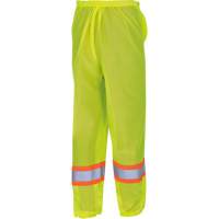 5670 Pantalon de s&eacute;curit&eacute; routi&egrave;re, Polyester, 2T-petit/T-petit, Jaune lime haute visibilit&eacute; Industrial Sales
