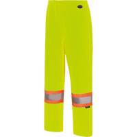 5629W Pantalon &agrave; bavette imperm&eacute;able pour femmes, Polyester/Polyur&eacute;thane, T-petit, Jaune lime haute visibilit&eacute; Industrial Sales