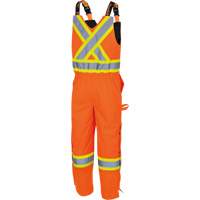 5040 Waterpoof Quilted Safety Overalls, Polyester, Small, High Visibility Orange Industrial Sales