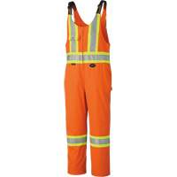 6617ZT High-Visibility Safety Overalls with Leg Zippers, Poly-Cotton, 40 (Tall), High Visibility Orange Industrial Sales
