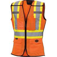 486 Veste de s&eacute;curit&eacute; d&eacute;tachable haute visibilit&eacute;, Orange haute visibilit&eacute;, T-petit, Polyester Industrial Sales