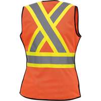 486 Veste de s&eacute;curit&eacute; d&eacute;tachable haute visibilit&eacute;, Orange haute visibilit&eacute;, T-petit, Polyester Industrial Sales