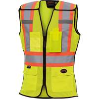 489 Veste de s&eacute;curit&eacute; d&eacute;tachable haute visibilit&eacute;, Jaune lime haute visibilit&eacute;, T-petit, Polyester Industrial Sales