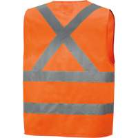 6885 Veste de s&eacute;curit&eacute; haute visibilit&eacute; en tricot chaîne, Orange haute visibilit&eacute;, Petit, Polyester Industrial Sales