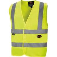 6886 Veste de s&eacute;curit&eacute; haute visibilit&eacute; en tricot chaîne, Jaune lime haute visibilit&eacute;, Petit, Polyester Industrial Sales