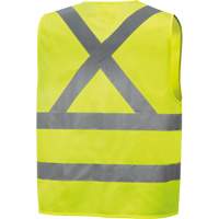 6886 Veste de s&eacute;curit&eacute; haute visibilit&eacute; en tricot chaîne, Jaune lime haute visibilit&eacute;, Petit, Polyester Industrial Sales