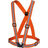 5496 Bretelles de s&eacute;curit&eacute; haute visibilit&eacute;, Orange haute visibilit&eacute;, Couleur r&eacute;fl&eacute;chissante Argent, Taille unique Industrial Sales