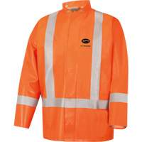 5990J Manteau de s&eacute;curit&eacute; imperm&eacute;able tr&egrave;s robuste ignifuge et r&eacute;sistant aux arcs &eacute;lectriques, Petit, Orange haute visibilit&eacute;, 11 cal/cm² Industrial Sales
