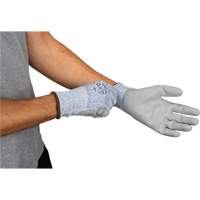 Eco-Friendly Stretch Cut-Resistant Gloves, Size 7, 13 Gauge, Polyurethane Coated, HPPE/RPET Shell, ASTM ANSI Level A2 Industrial Sales