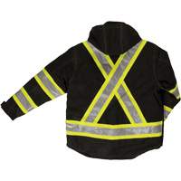 Manteau de s&eacute;curit&eacute; 4-en-1 en tissu ind&eacute;chirable, Polyester, Noir, T-petit Industrial Sales