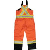 Ripstop Insulated Safety Bib Overall, Polyester, X-Small, High Visibility Orange Industrial Sales