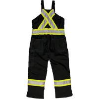 Ripstop Insulated Safety Bib Overall, Polyester, X-Small, Black Industrial Sales