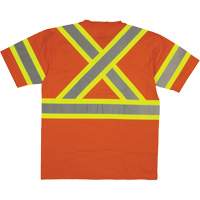 Chemise de s&eacute;curit&eacute; &agrave; manches courtes, Coton, T-petit, Orange haute visibilit&eacute; Industrial Sales