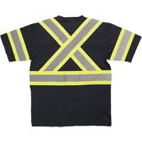 Chemise de s&eacute;curit&eacute; &agrave; manches courtes, Coton, T-petit, Noir Industrial Sales