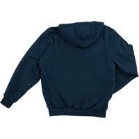 Water Repellent Fleece Pullover Hoodie, Men's, Small, Navy Blue Industrial Sales