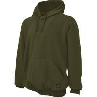 Water Repellent Fleece Pullover Hoodie, Men's, Small, Green Industrial Sales