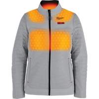 M12 Heated Axis Jacket with Battery, Women's, Small, Grey Industrial Sales