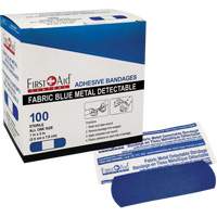 Bandages, Rectangulaire/carr&eacute;e, 3", Tissu d&eacute;tectable, St&eacute;rile Industrial Sales