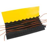 Polyurethane Cable Protector, 5 Channels, 35.43" L x 19.69" W x 2" H Industrial Sales