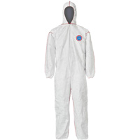 SFR Coveralls with Hood, Medium, White, Tyvek&reg; 400 Industrial Sales