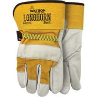 Longhorn Gloves, Large, Grain Cowhide Palm Industrial Sales