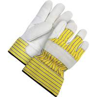 Lined Fitter's Gloves with Safety Cuff, 2X-Large, Grain Cowhide Palm, Acrylic-Pile Inner Lining Industrial Sales