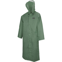 Manteau long avec capuchon d&eacute;tachable Hurricane 851, Petit, Vert Industrial Sales