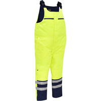 Bisley&reg; Extreme Cold Bib Overall, Polyester, Small, High Visibility Lime-Yellow Industrial Sales