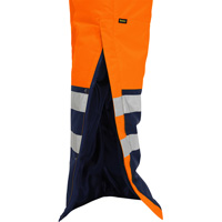 Bisley&reg; Extreme Cold Bib Overall, Polyester, Small, High Visibility Orange Industrial Sales