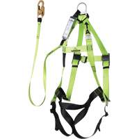 FBH-10000A6440-4 4' Class A Harness & Lanyard with 350 lbs. Capacity, Harness/Lanyard Combo Industrial Sales