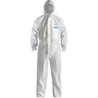 CoverMe XP1800  Type 5/6 Coveralls with Hood, Medium, White, Microporous Industrial Sales