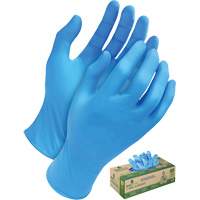 Gants jetables en tri polym&egrave;re, Petit, Poly&eacute;thyl&egrave;ne, 5 mils, Sans poudre, Bleu Industrial Sales