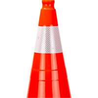Premium Traffic Cone, 28", Orange, 4" Reflective Collar(s) Industrial Sales