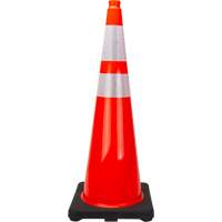 Premium Traffic Cone, 36", Orange, 4" & 6" Reflective Collar(s) Industrial Sales