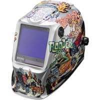Masque de soudage VIKING 3350 Hot Rodders, 3,74" lo x 3,34" la Champ de vision, Teinte 5 - 13 Industrial Sales