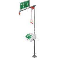 Douche combin&eacute;e avec cuvette ferm&eacute;e en ABS et entr&eacute;e inf&eacute;rieure, Socle Industrial Sales