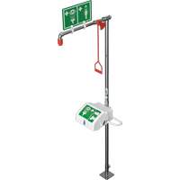 Douche combin&eacute;e avec cuvette ferm&eacute;e en ABS et entr&eacute;e sup&eacute;rieure, Socle Industrial Sales