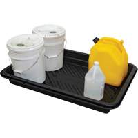 Plateau pour les d&eacute;versements, 24" lo x 36" la x 4,5" h, Cap. de d&eacute;versement 18 gal. US Industrial Sales