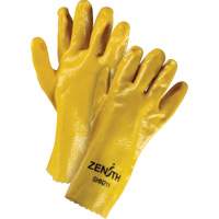 Rough-Finish Chemical-Resistant Gloves, Size 9, 12" L, PVC, Interlock Inner Lining, 47-mil Industrial Sales