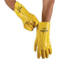 Rough-Finish Chemical-Resistant Gloves, Size 9, 12" L, PVC, Interlock Inner Lining, 47-mil Industrial Sales