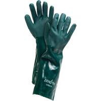 Gants verts &agrave; double enduit, 18" lo, PVC, Doublure en Jersey de coton, 70 mils Industrial Sales