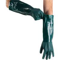 Gants verts &agrave; double enduit, 18" lo, PVC, Doublure en Jersey de coton, 70 mils Industrial Sales