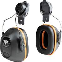 Cache-oreilles pour casques de s&eacute;curit&eacute;, Fixation pour casque, 27 NRR dB Industrial Sales