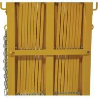 Expandable Barrier, 84" H x 20' L, Yellow Industrial Sales