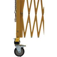Expandable Barrier, 84" H x 20' L, Yellow Industrial Sales