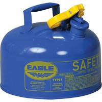 Bidon de s&eacute;curit&eacute; pour le k&eacute;ros&egrave;ne, Type I, Acier galvanis&eacute;, 2 gal. US, Bleu, Homologu&eacute; FM/List&eacute; UL/ULC Industrial Sales