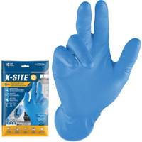 Gants jetables Grippaz, Petit, Nitrile, 8 mils, Sans poudre, Bleu Industrial Sales